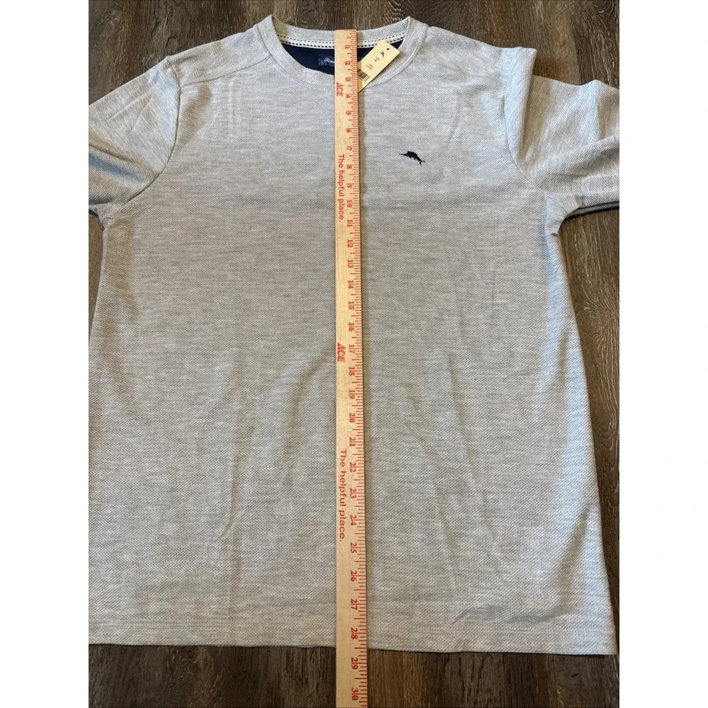 NWT Tommy Bahama Island Sleepwear Long Sleeve Men's Medium Beige Waffle Knit